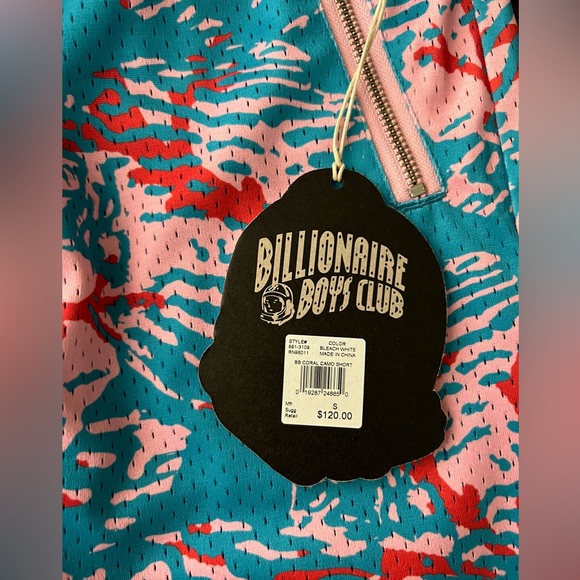 NWT Billionaires Boys Club Mesh Coral Camo Shorts men’s sz S - Picture 4 of 7